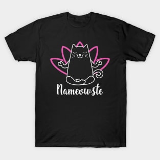 Namaste Humor. Yoga Cat. T-Shirt